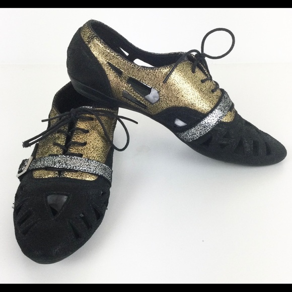 Vans Hellz size 9 Gold Silver and Black - Picture 1 of 6